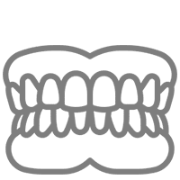 Icon der Zahnarztpraxis Kipper für Feste Zähne an einem Tag